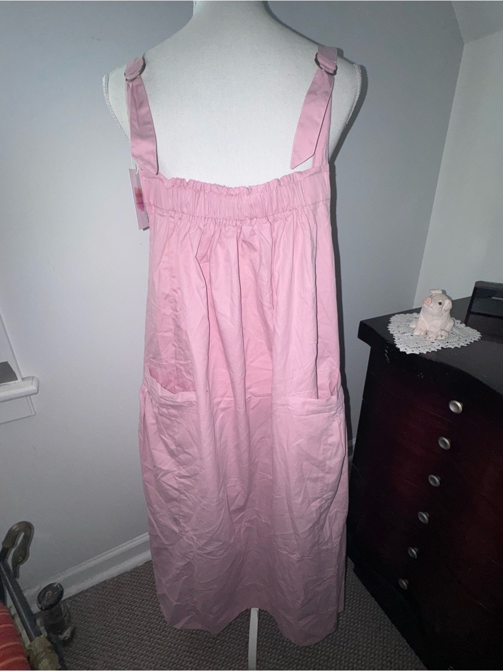 Pink Barrel Overall Midi Dresses - Picture 2 of 13
